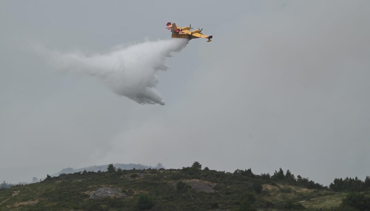 Incendio en As Fragas en A Capela