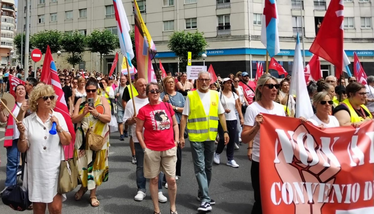 Manifestación comercio de alimentación