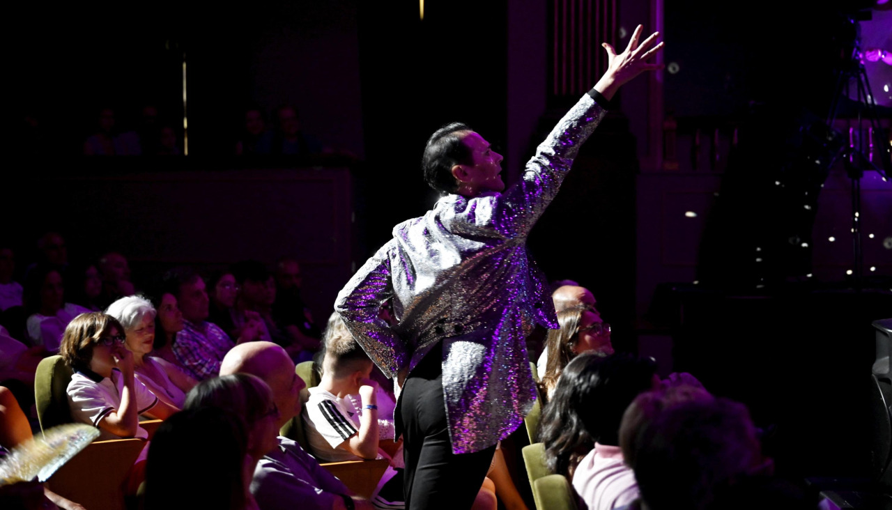Jesús Quiroga durante una edición pasada de la gala en el Jofre