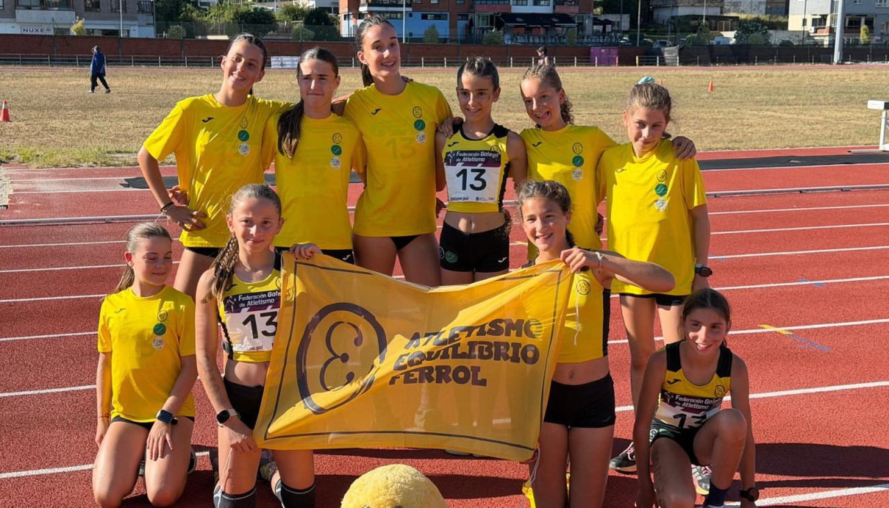 Las deportistas del club ferrolano