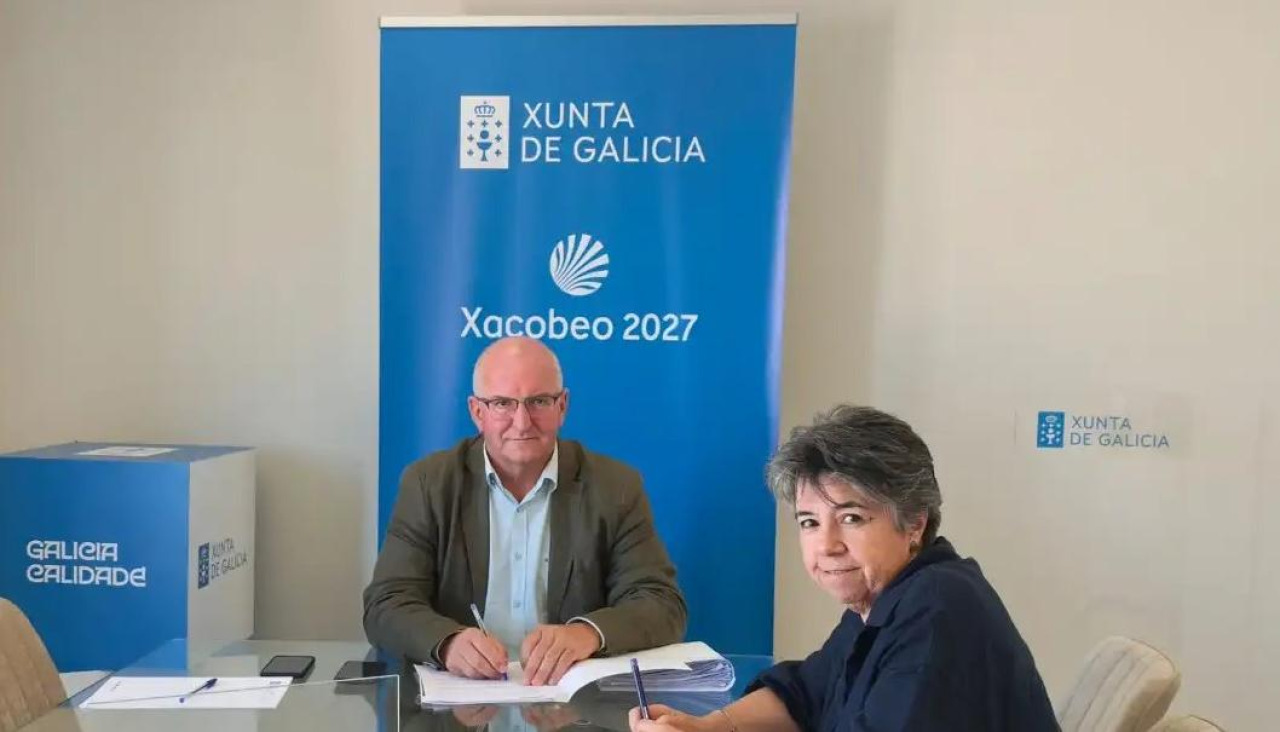Freire y Bascoy, durante el encuentro de trabajo