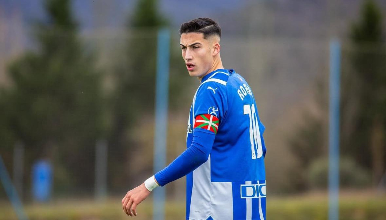 Unai Ropero, durante su etapa en el Alavés