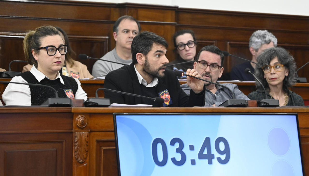 Imagen de archivo de la bancada socialista durante un pleno