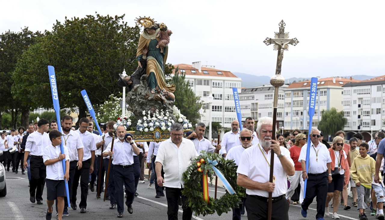 Procesión de la Virgen del mar en Cedeira