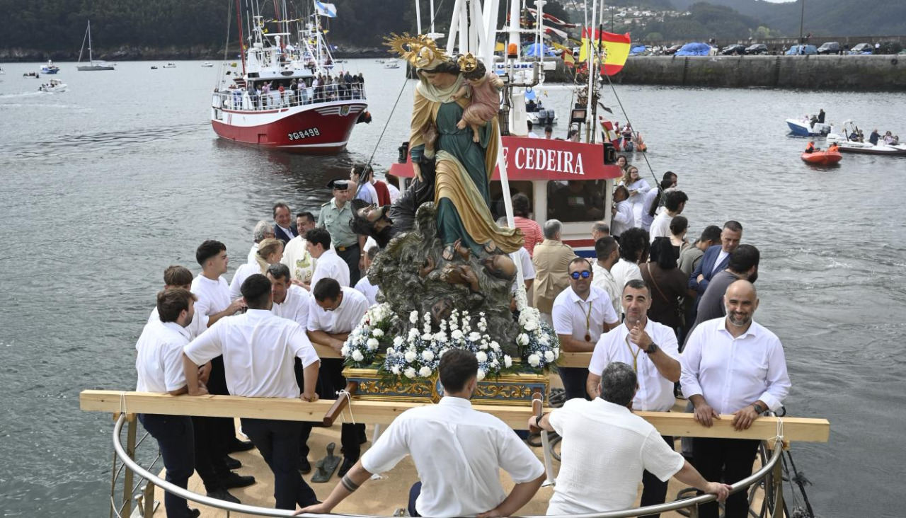 Procesión de la Virgen del mar en Cedeira