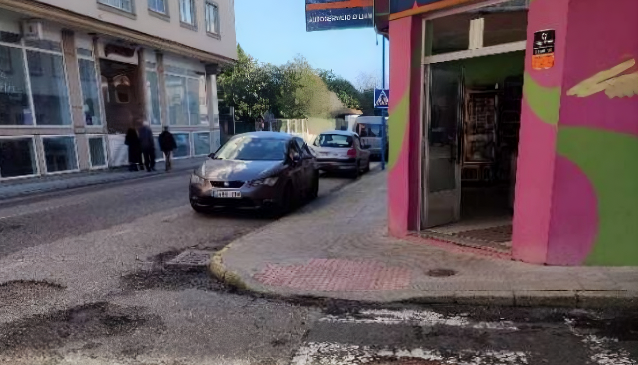 cedeira obras rua moeche