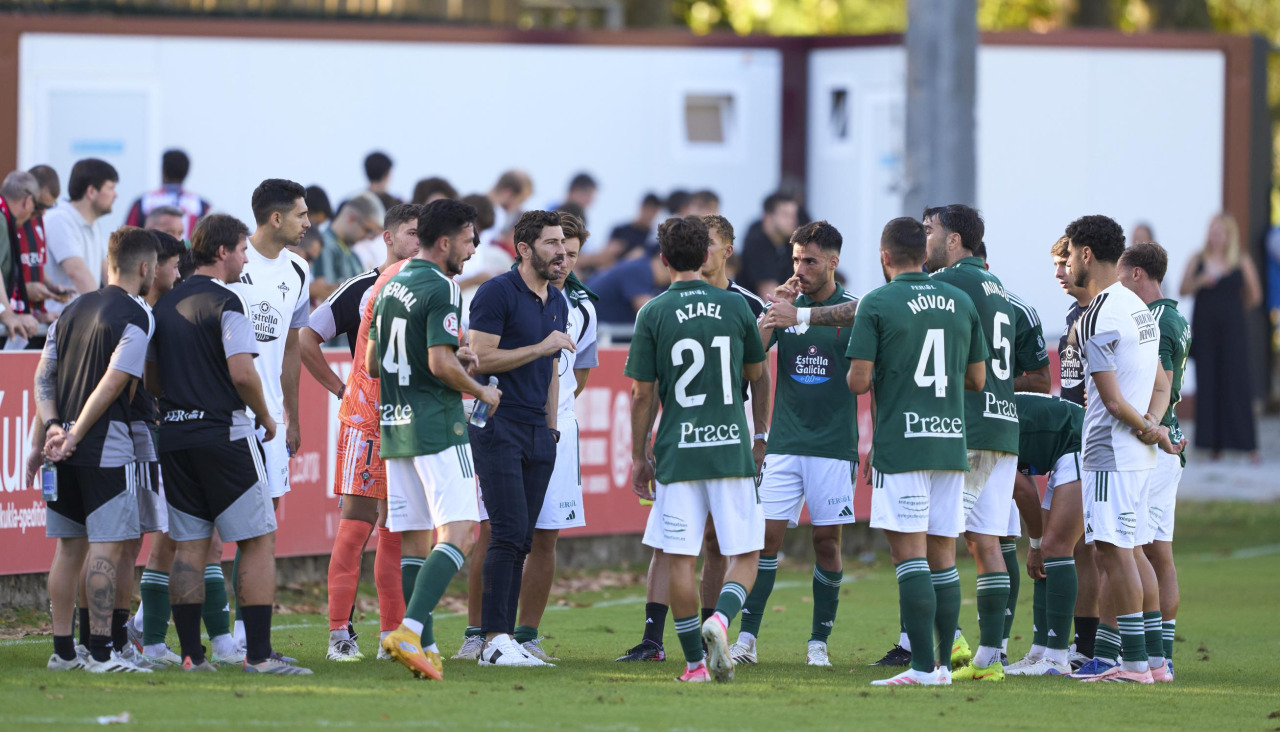 Imagen del partido del Racing contra el Arenas de Getxo
