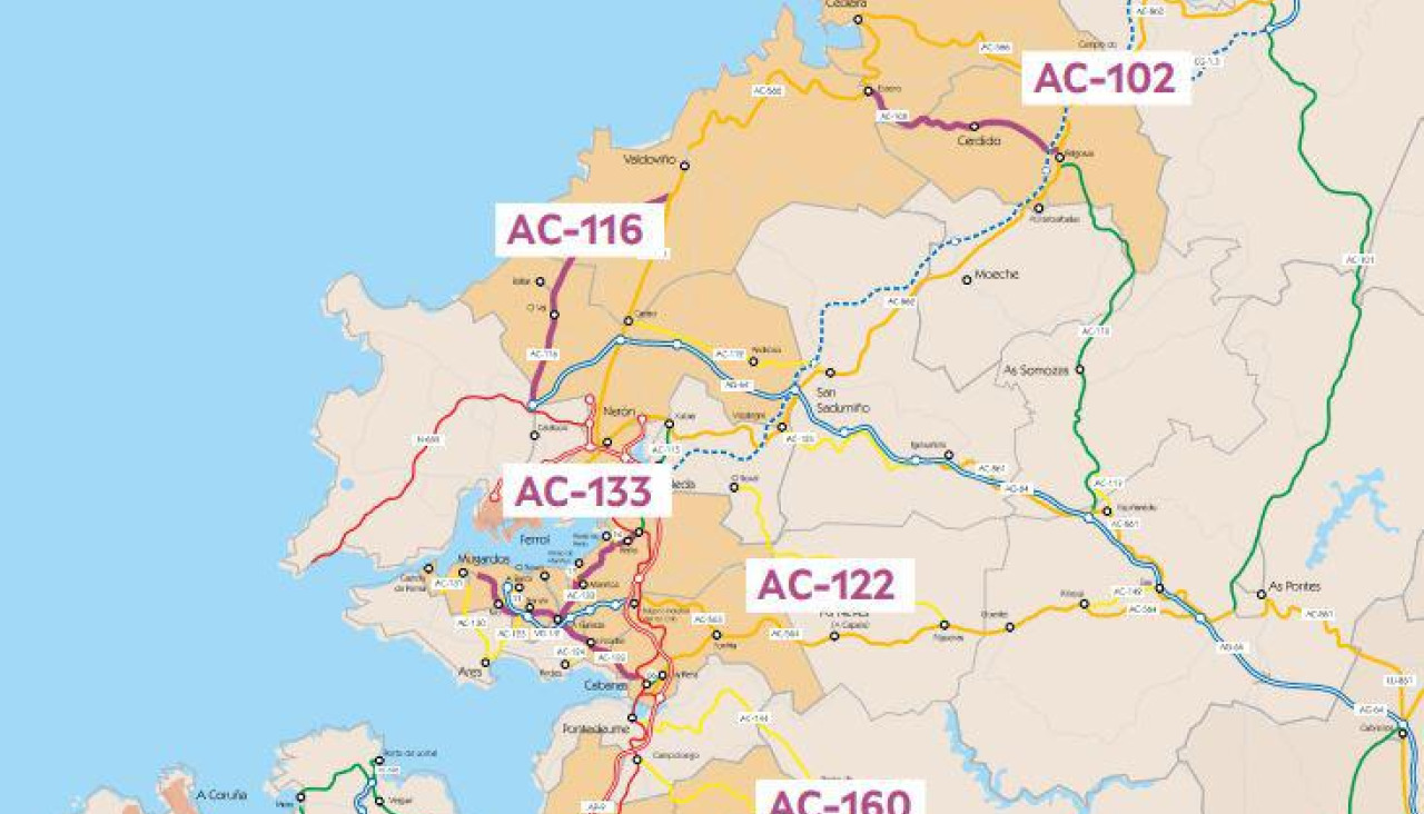 Xunta mejora carreteras comarcas