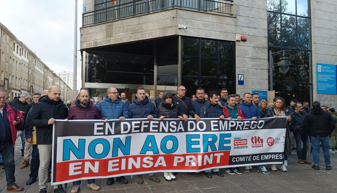 La plantilla de Einsa Print exige a las administraciones que intercedan ...