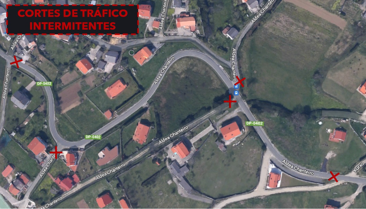 Corte de trafico rapa Chanteiro