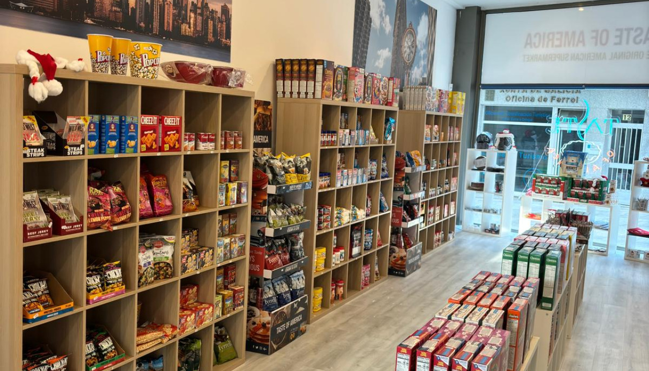 El interior de Taste of America 