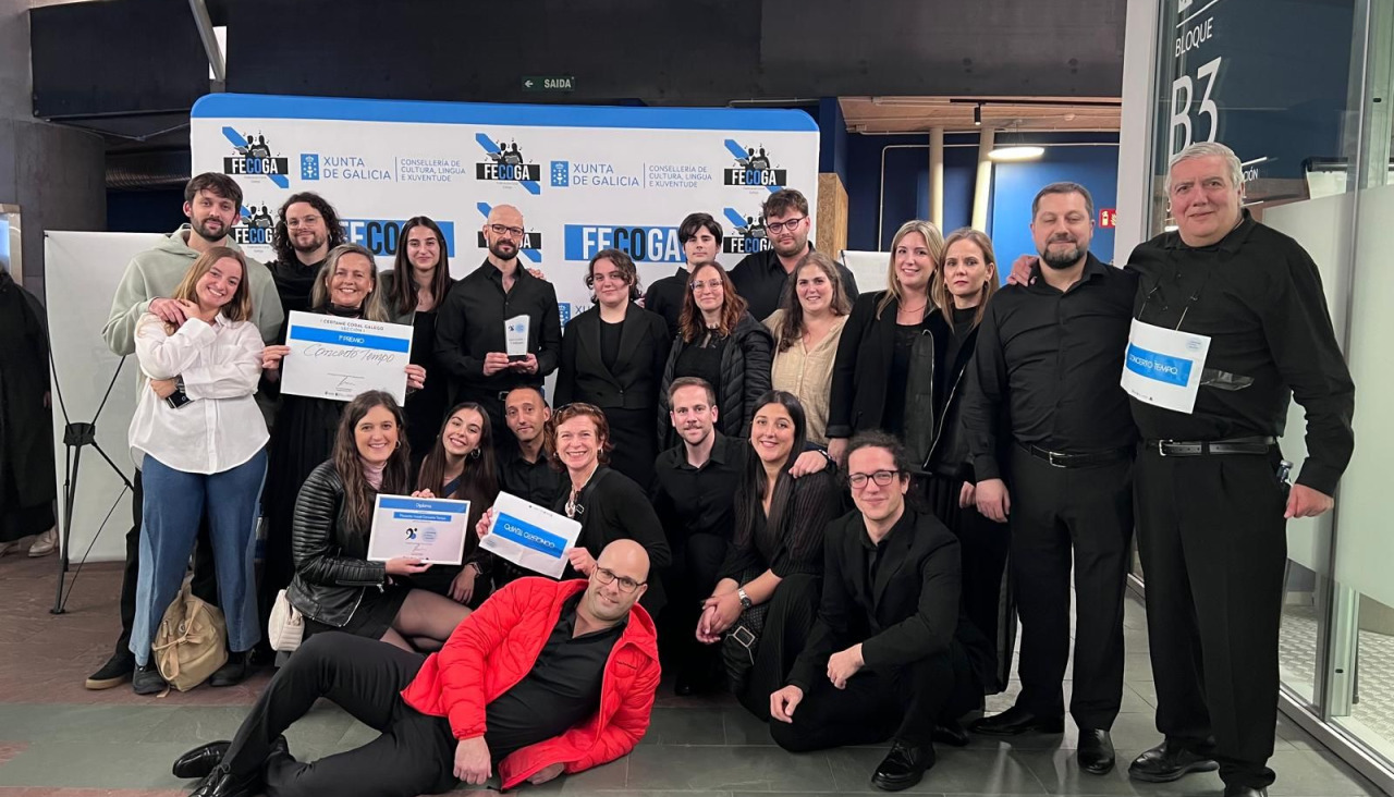 Concerto Tempo recogió el premio en el certamen de coros gallegos