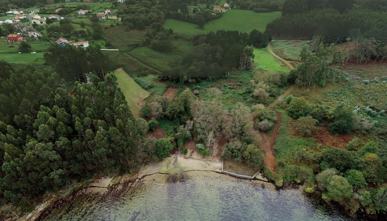 Vista aérea del yacimiento romano de Noville