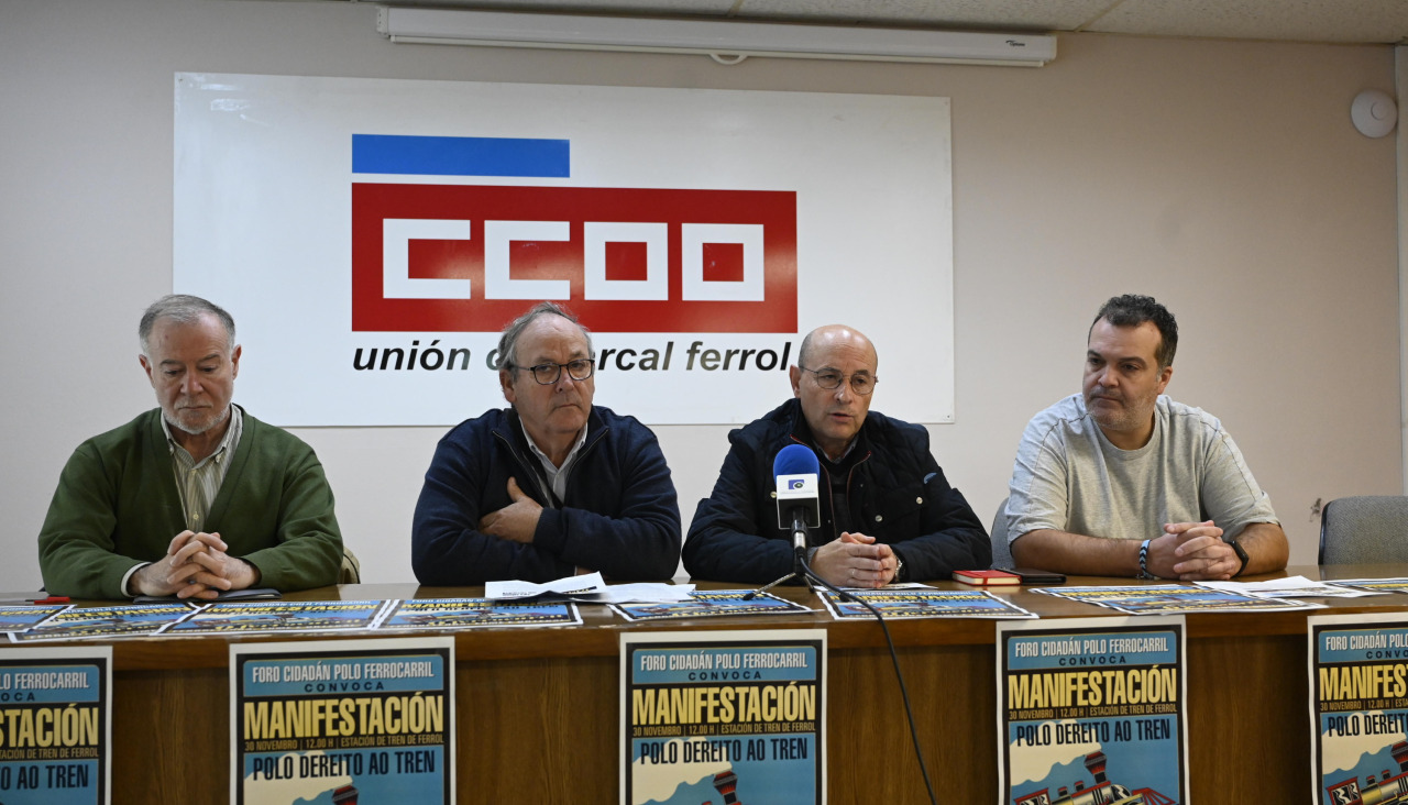 CCOO mostró su apoyo explícito a las demandas del Foro Ciddán polo Ferrocarril