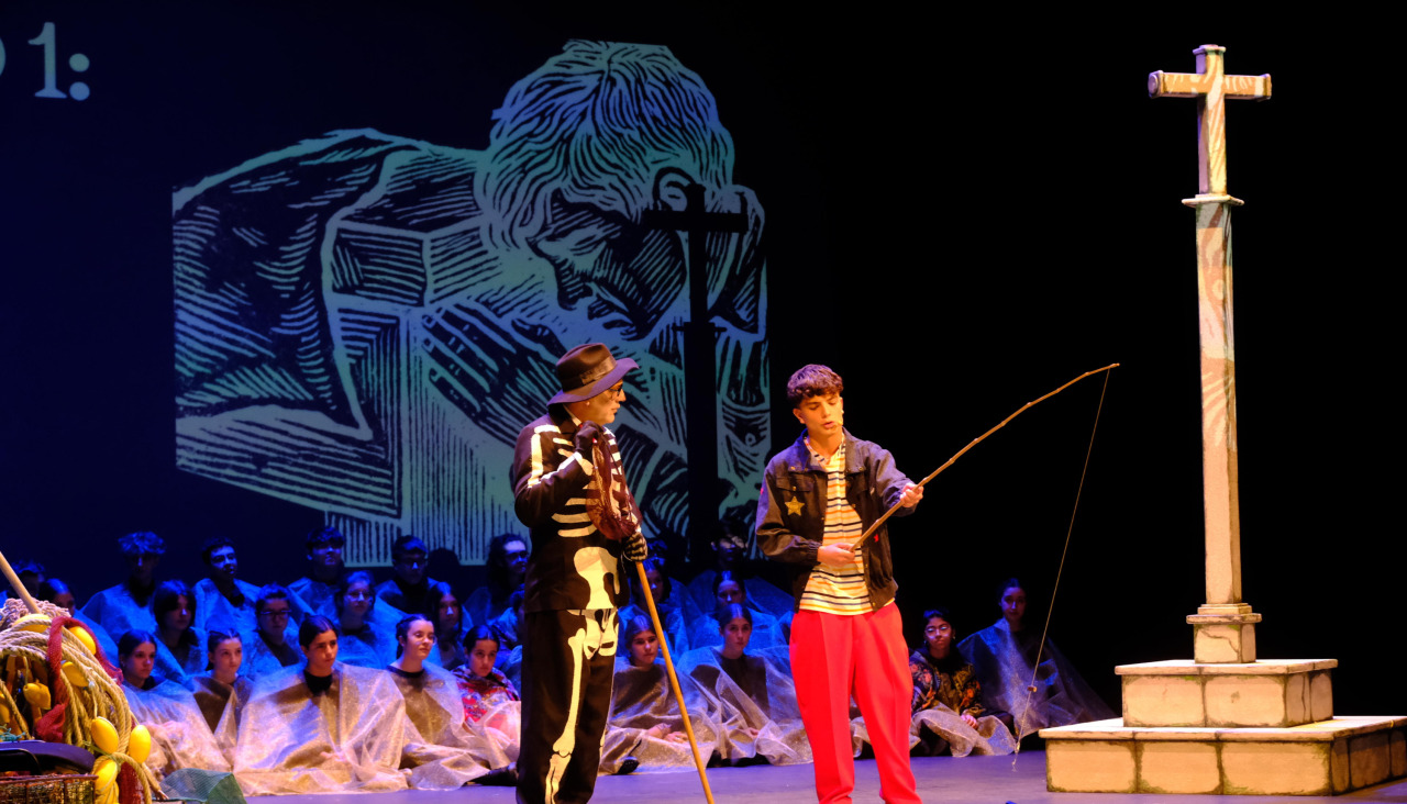 As voces do Xan Viaño abriron a obra coa “Rianxeira” e Pepablo Patinho interpretou a Castelao vido do alén