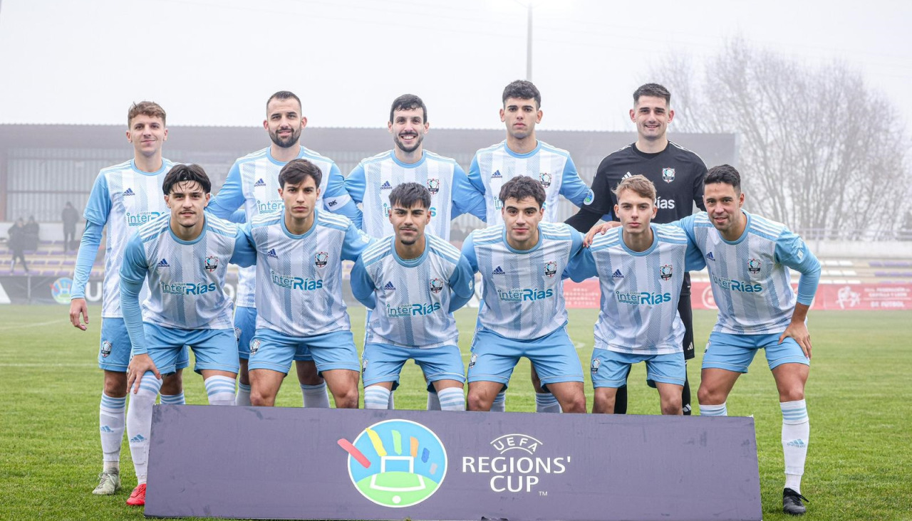 Once titular de la selección gallega de aficionados contra Andalucía