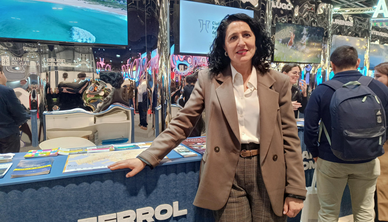 La concejala de Turismo, Maica García, el pasado miércoles en Fitur