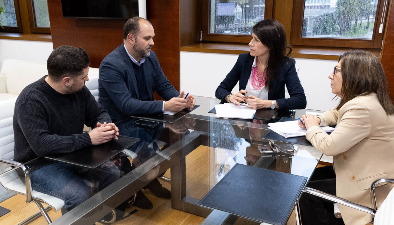 Un momento del encuentro entre ambas administraciones