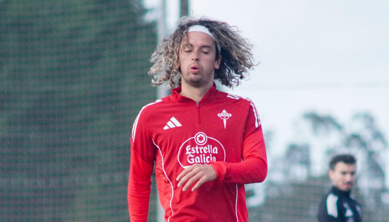 Tavares, en su primer entrenamientos con la formación ferrolana 