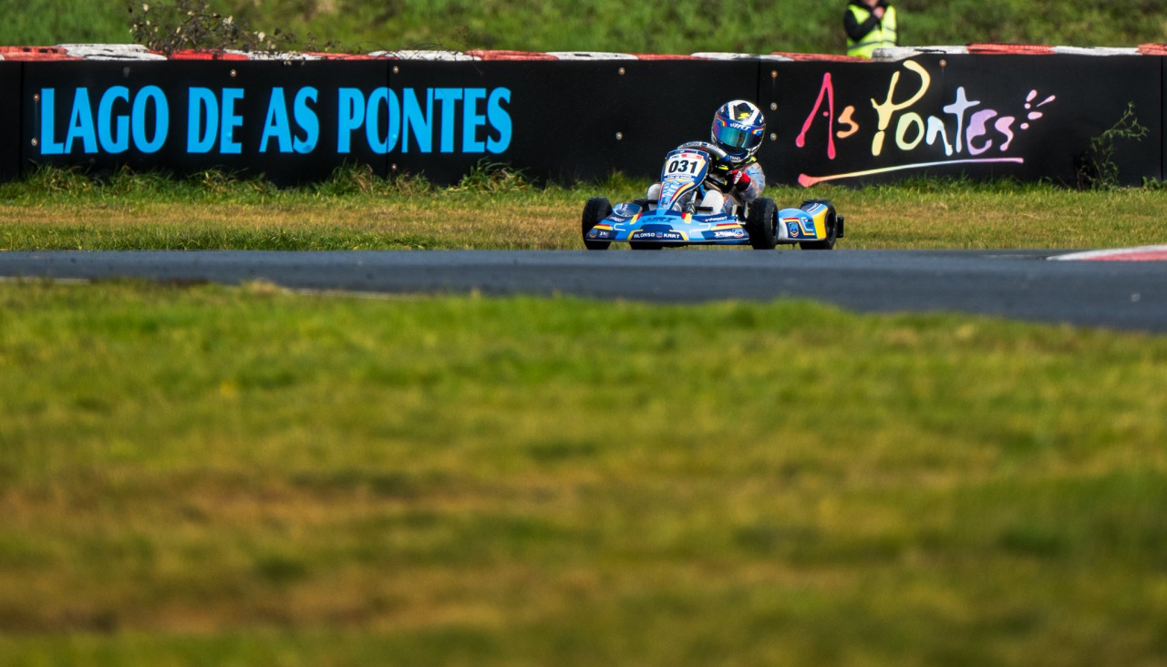 Ian Bugallo, uno de los competidores en la carrera pontesa