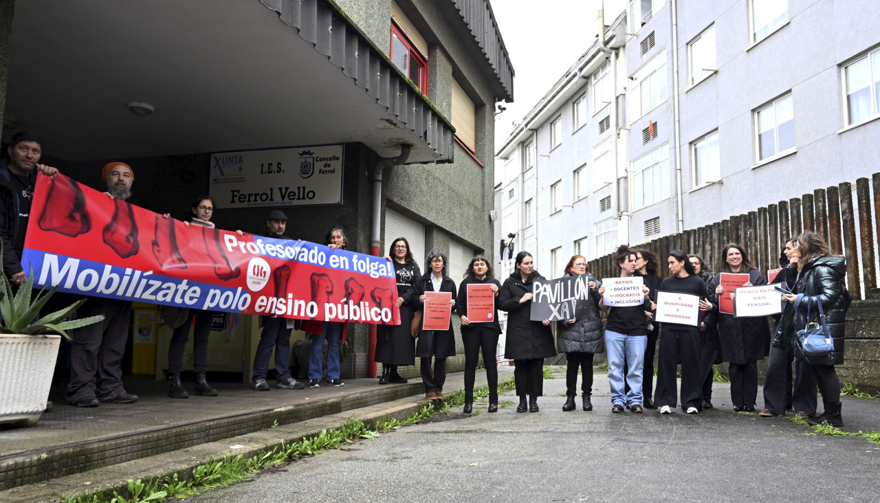 Concentración en el IES Ferrol Vello