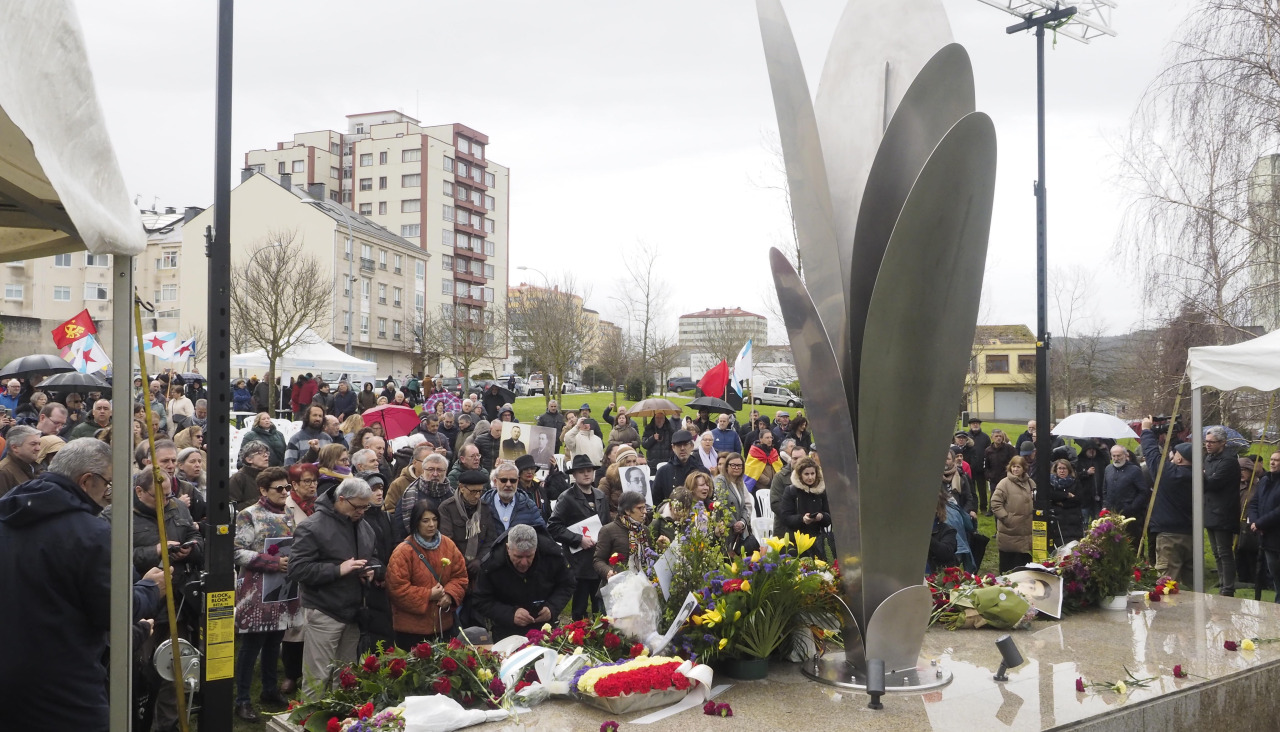 Inauguración del memorial en febrero de 2024