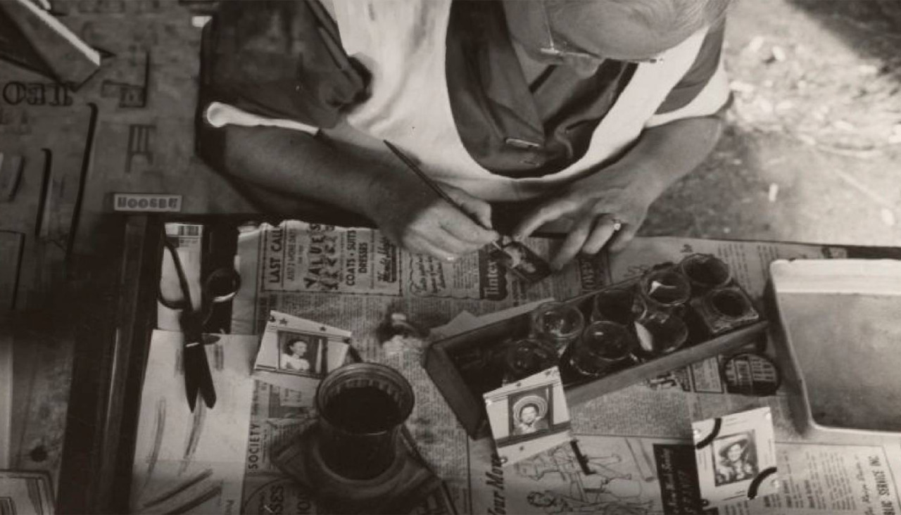 Fotografía exhibida no cartel do proxecto "Hai que verse nelas!"