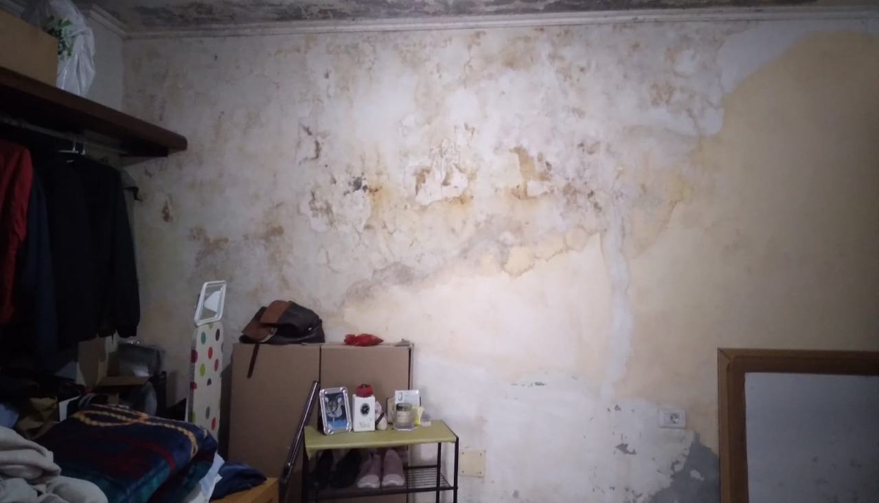 Humedad en el piso de Canido
