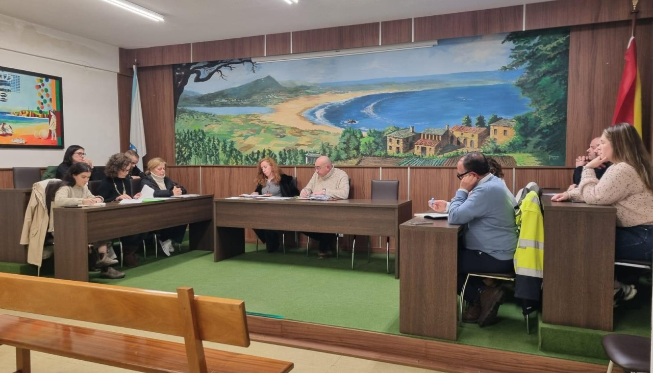 Imagen de archivo de una sesión plenaria en el Concello de Valdoviño