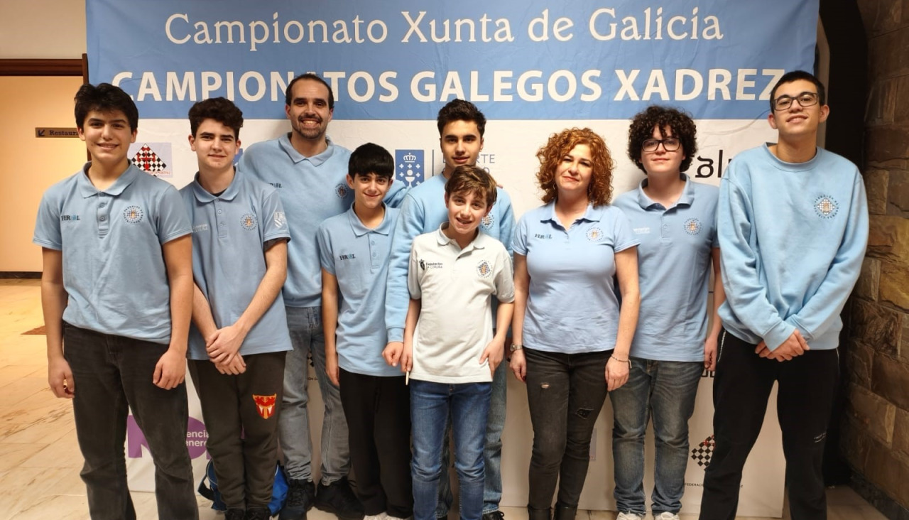 La delegación ferrolana en Padrón