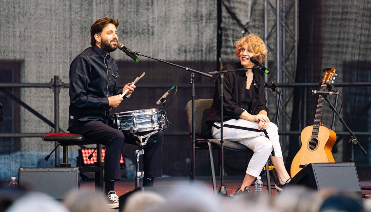 Salvador y Luisa Sobral, juntos en el escenario