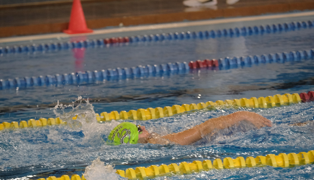 Imagen de archivo de una competición de natación celebrada en Caranza