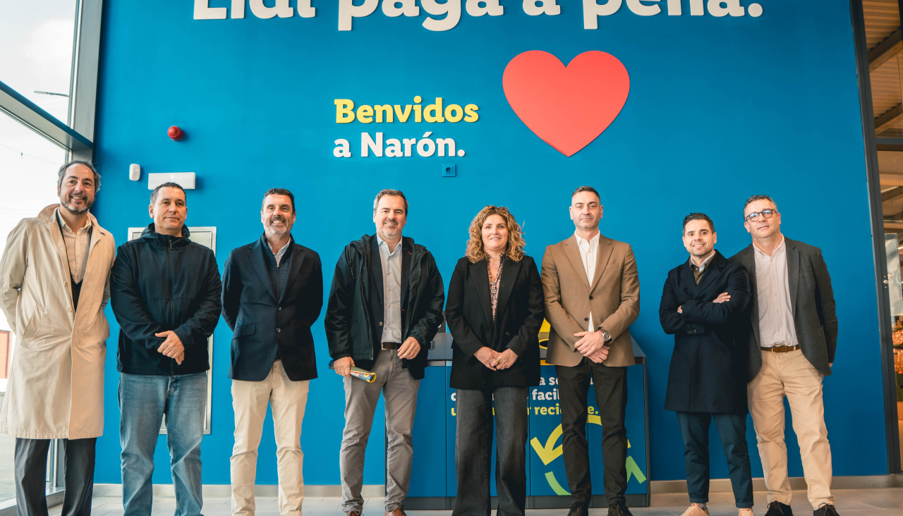 Visita a las nuevas instalaciones de Lidl en Narón