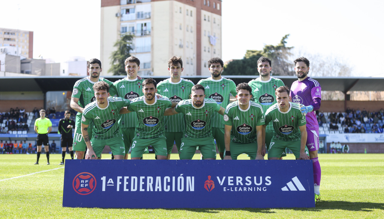 El Racing, durante el partido contra el Talavera