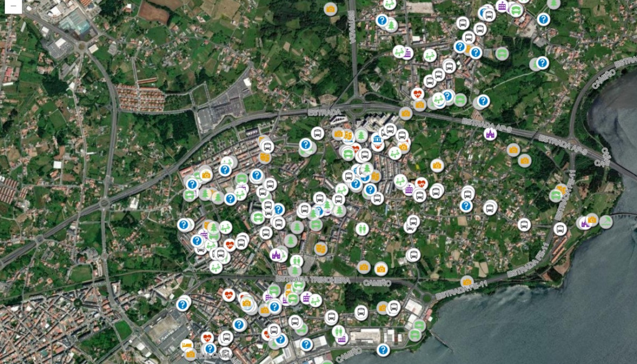 Un ejemplo del mapa, disponible en la página web