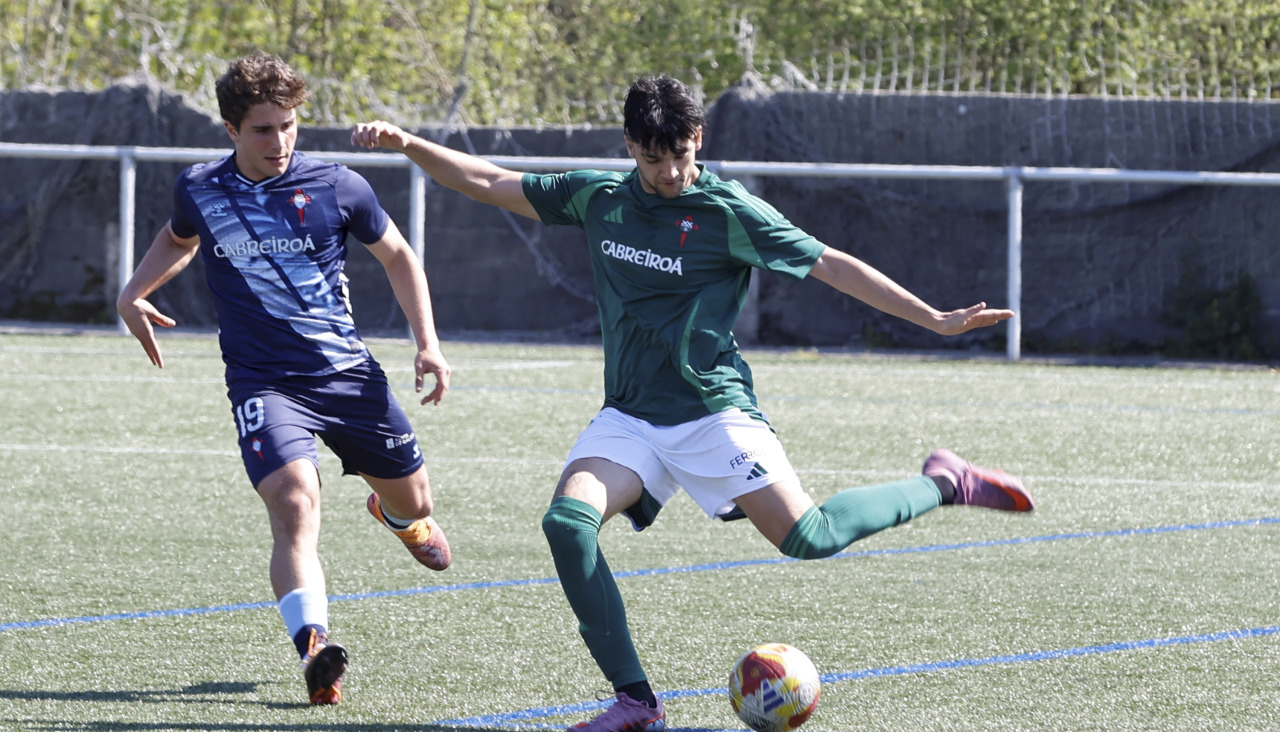 juveniles de fútbol entre el Racing y el Celta