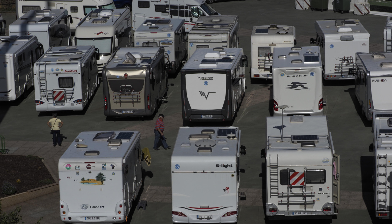 Autocaravanas aparcadas, en una imagen de archivo