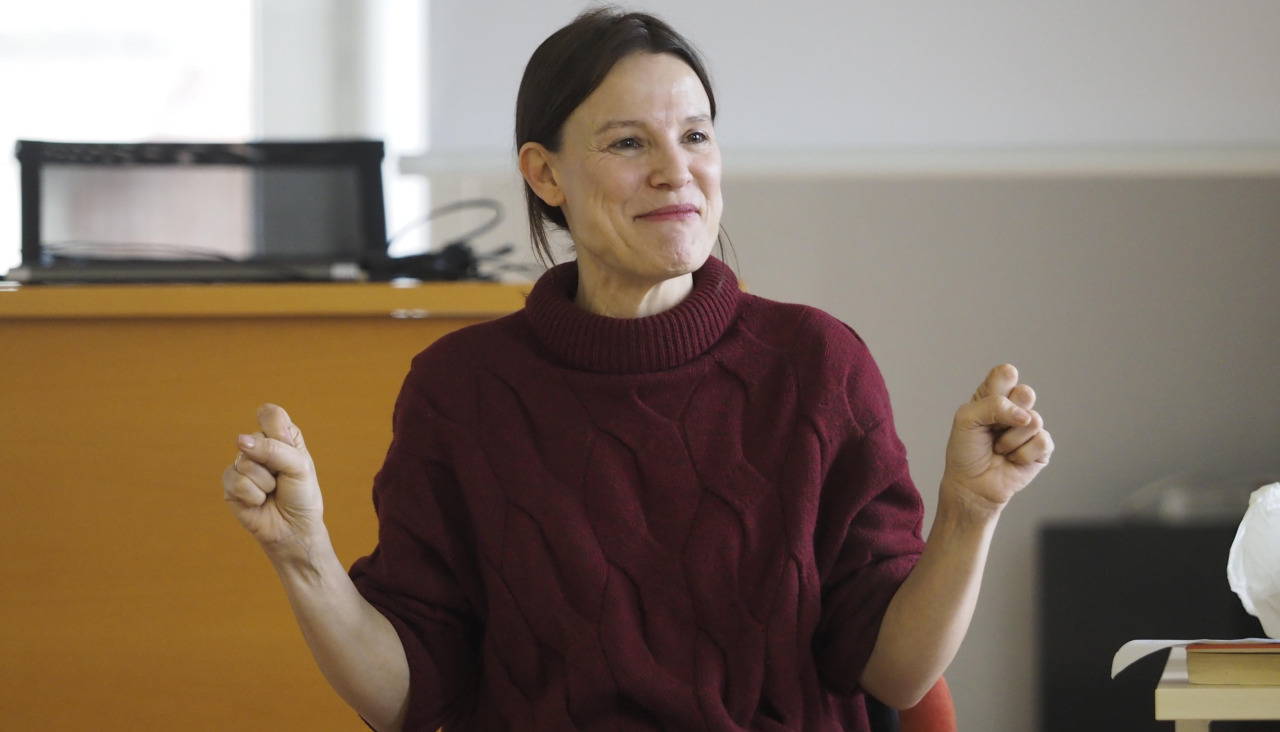 Marta Villar na biblioteca municipal, experiencias escritura