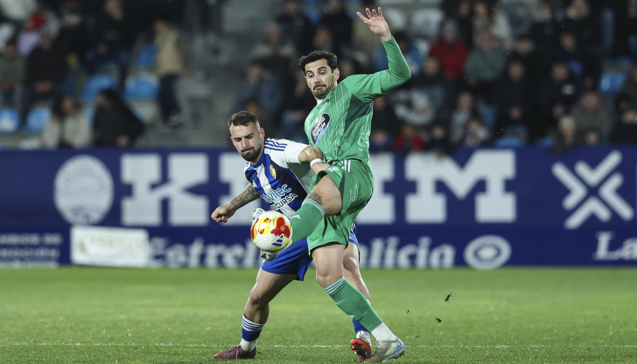 Chema Rodríguez, durante el partido contra la Ponferradina