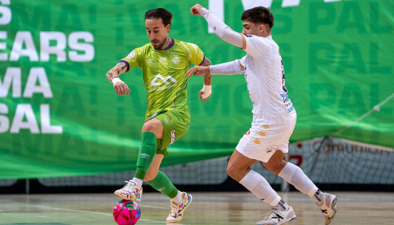 O Parrulo, durante el partido ante el Palma Futsal