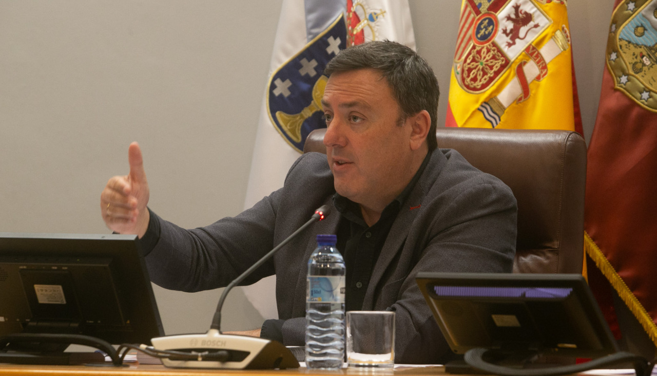 Valentín González Formoso, en la sesión plenaria