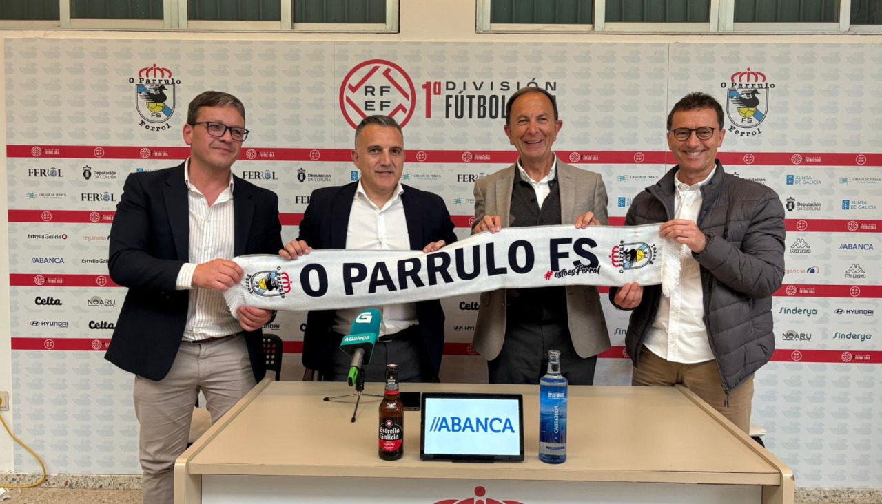 David García, Bruno García, Julio Martínez y José Naveira, durante la rueda de prensa