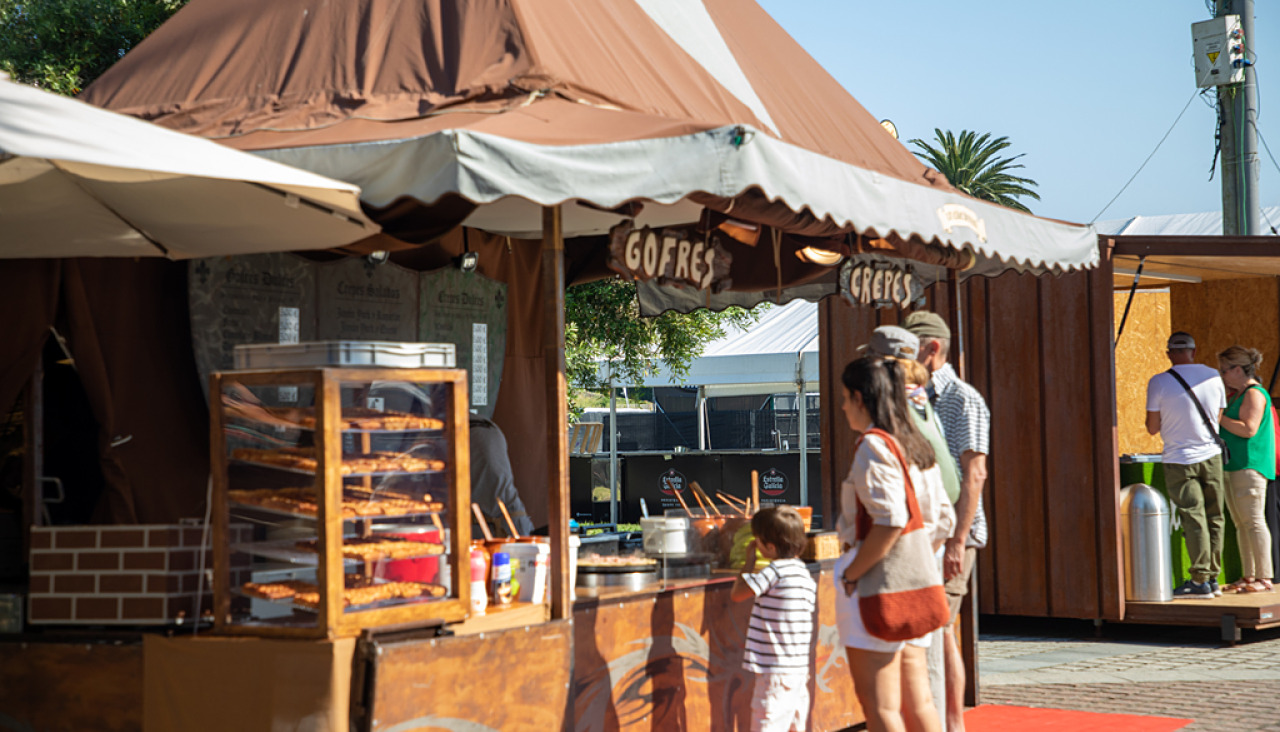 Una de las foodtrucks del Festival Internacional do Mundo Celta de Ortigueira