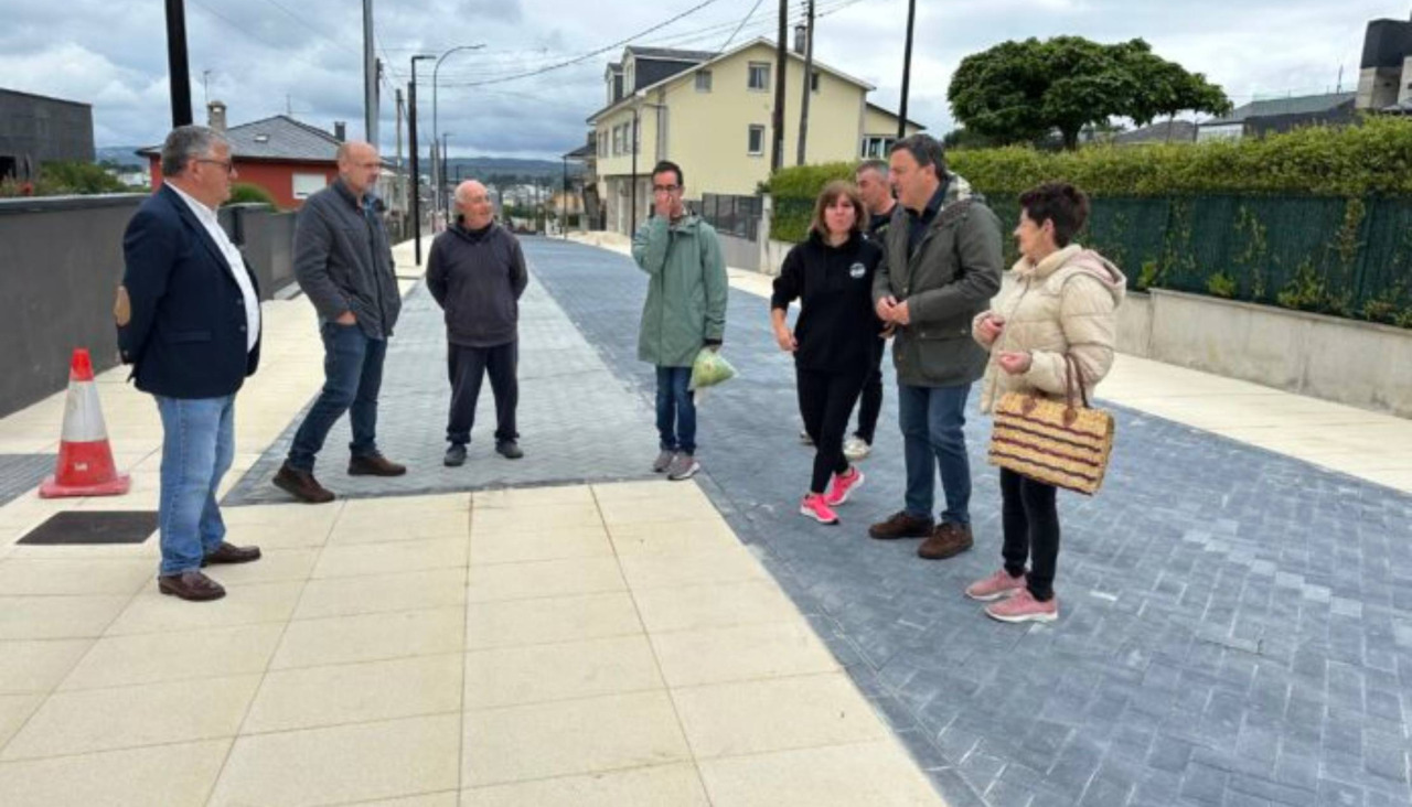 Visita del alcalde a la zona de actuación