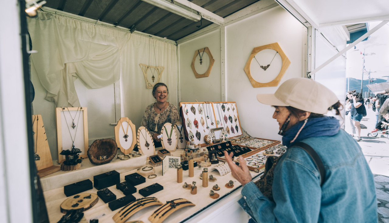 Uno de los puestos de artesanía que ya pasaron por el Festival Internacional do Mundo Celta de Ortigueira
