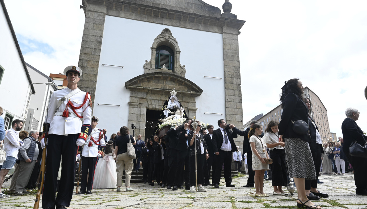 Procesión de la Angustia el día de la patrona del pasado año