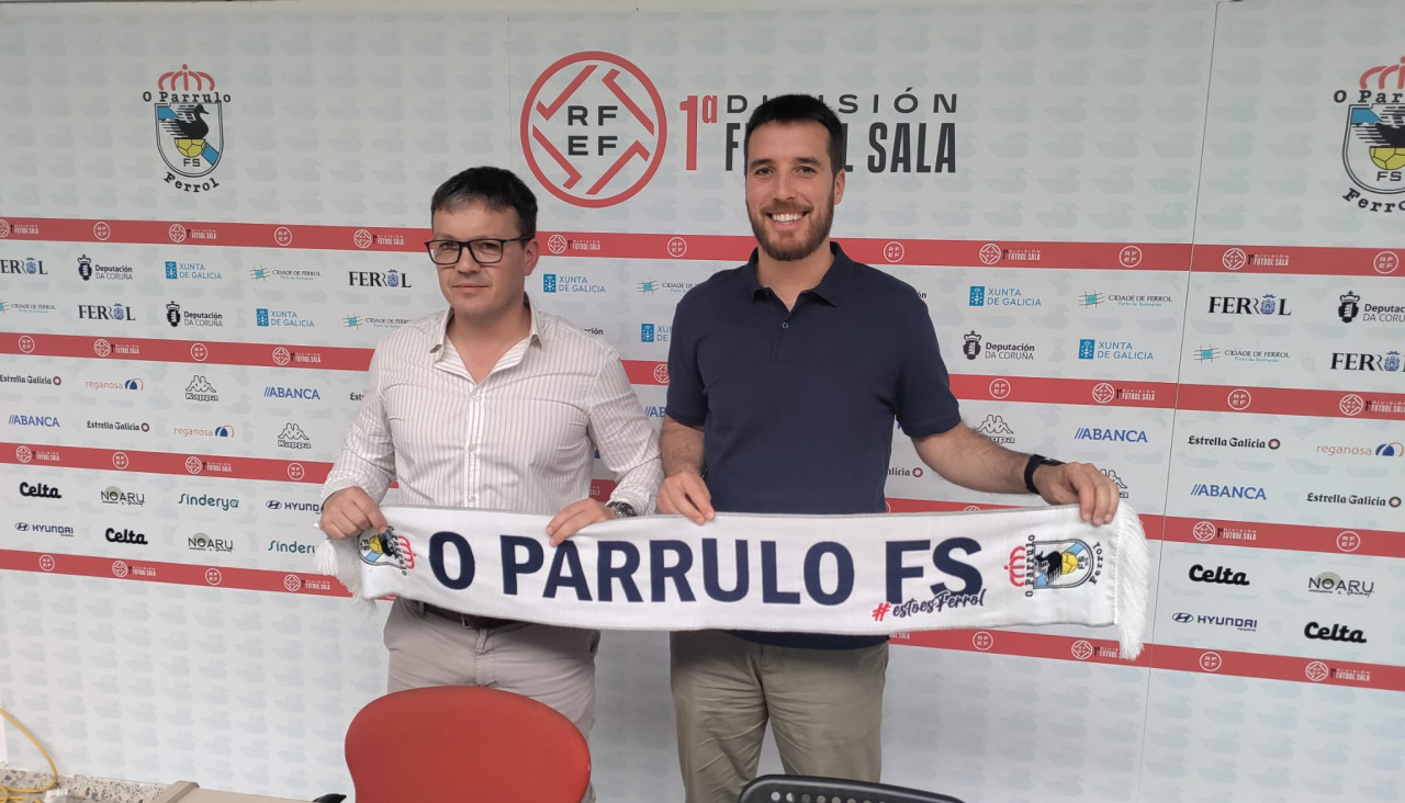 David García y Gerard Casas, durante la presentación del técnico catalán