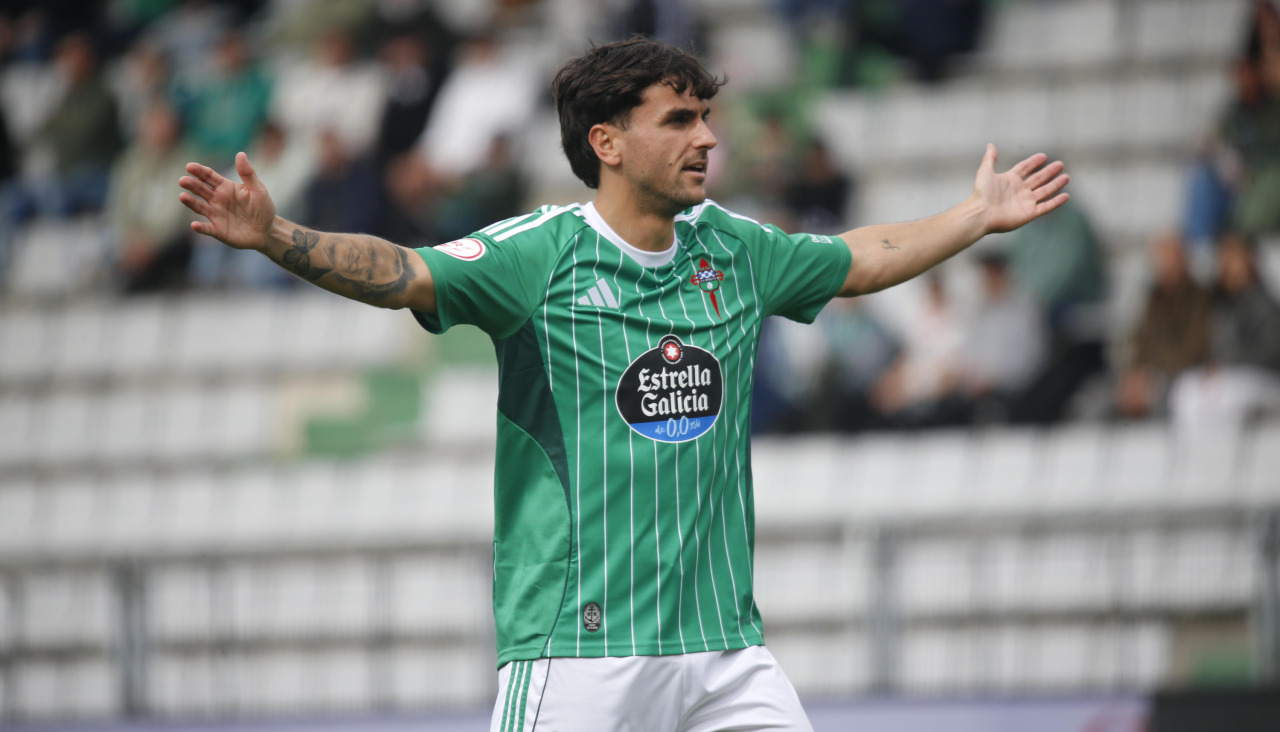 Antón Escobar, durante un partido de esta temporada