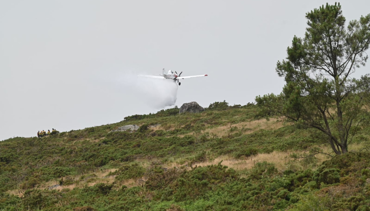 Incendio en As Fragas en A Capela