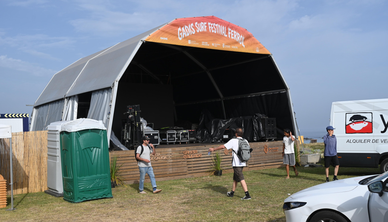 Imagen del escenario preparado para estas actuaciones